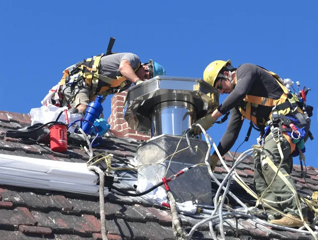 Protective chimney cap installed by East Haven Chimney Sweep in East Haven, CT