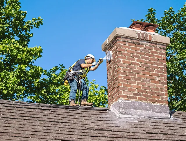 East Haven Chimney Sweep performing an inspection with advanced tools in East Haven, CT