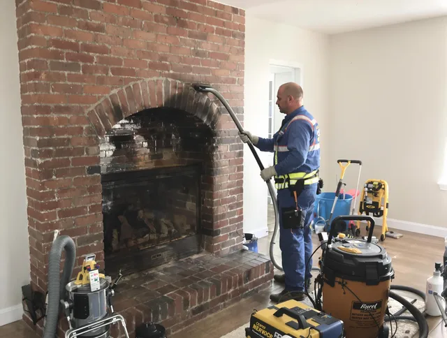 East Haven Chimney Sweep expert performing detailed chimney sweep in East Haven, CT