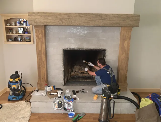 Detailed creosote removal process by East Haven Chimney Sweep in East Haven, CT