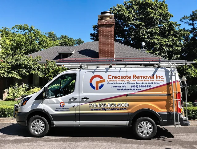 East Haven Chimney Sweep technician removing creosote safely in East Haven, CT