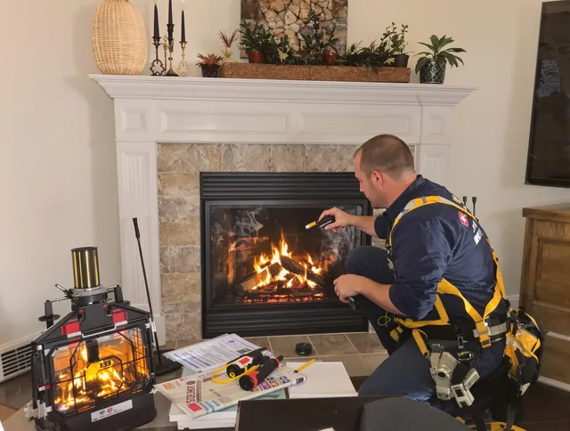 Safety-focused fireplace inspection by East Haven Chimney Sweep in East Haven, CT